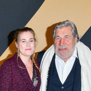 Jean-Pierre Castaldi et sa fille Paola assistent à la projection du film "Mourir peut attendre" au Grand Rex à Paris le 28 septembre 2021. © Pierre Perusseau/Bestimage