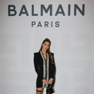 Iris Mittenaere au défilé de mode Femmes prêt-à-porter printemps-été 2022 "Balmain" à la Seine Musicale à Paris. Le 29 septembre 2021 © Veeren Ramsamy-Christophe Clovis / Bestimage