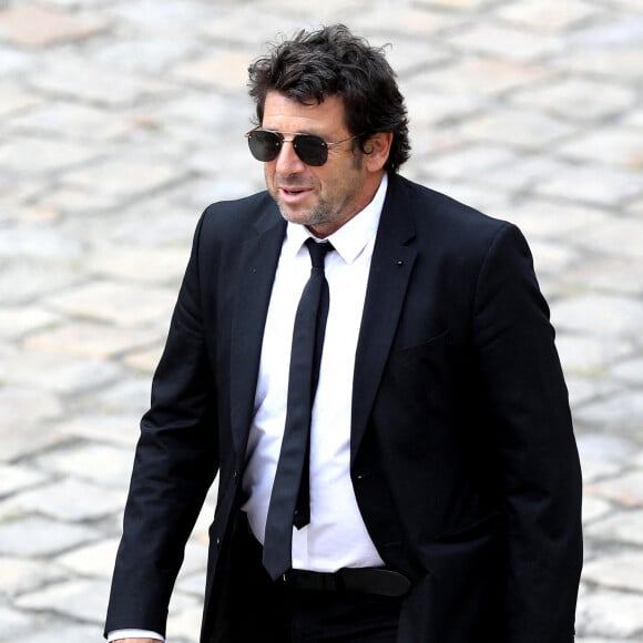 Patrick Bruel lors de la cérémonie d'hommage national à Jean-Paul Belmondo à l'Hôtel des Invalides à Paris, France, le 9 septembre 2021. © Dominique Jacovides/Bestimage 