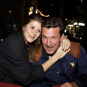 Exclusif - Benjamin Castaldi avec sa femme Aurore Aleman - Sortie livre de Valérie Bénaïm à la librairie Eyrolles à Paris le 13 octobre 2019. © Cédric Perrin /Bestimage