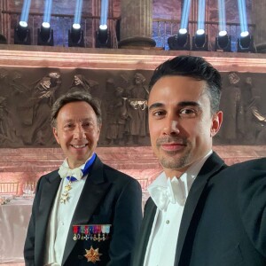 Stéphane Bern et son compagnon Yori Bailleres à Saint-Pétersbourg, pour assister aux noces royal du dernier héritier de la famille Romanov.