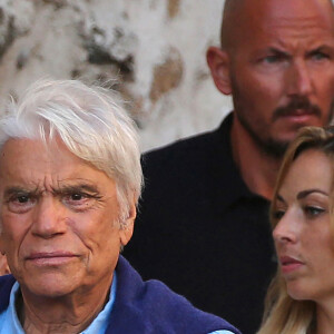 Bernard Tapie et sa femme Dominique sont allés diner au restaurant "Le Girelier" à Saint-Tropez. Le 15 juillet 2020.