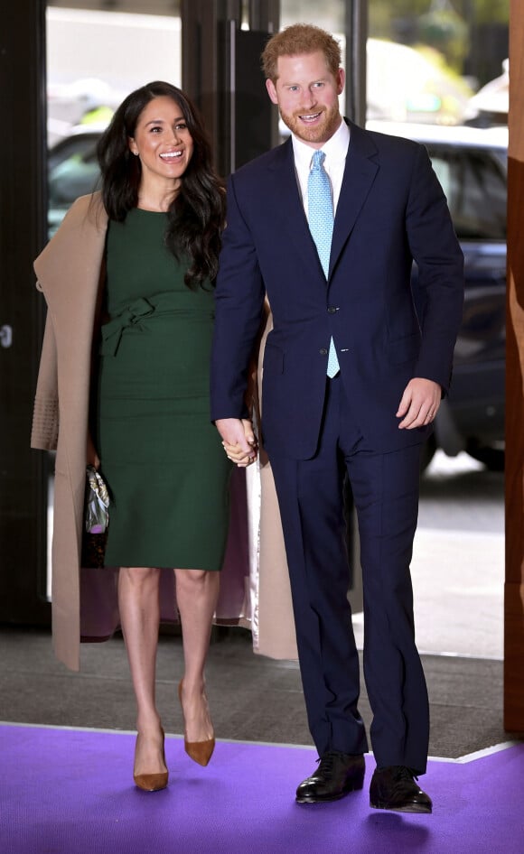 Le prince Harry, duc de Sussex, et Meghan Markle, duchesse de Sussex, arrivent à la cérémonie des WellChild Awards à Londres le 15 octobre 2019.