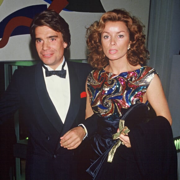 Bernard Tapie et sa femme Dominique à un ballet du Bolchoï à Paris.