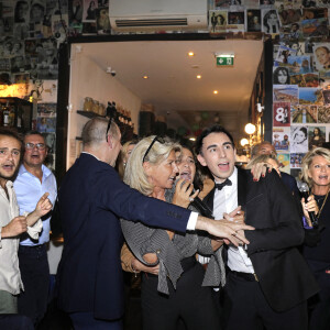 Exclusif - Caroline Margeridon, Jordan de Luxe et Sophie Davant - Anniversaire de Caroline Margeridon à Paris. Le 4 octobre 2021 © Cédric Perrin / Bestimage