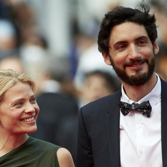 Mélanie Thierry, Romain Cogitore - Montée des marches du film "The French Dispatch" lors du 74e Festival de Cannes. Le 12 juillet 2021. © Borde-Jacovides-Moreau / Bestimage