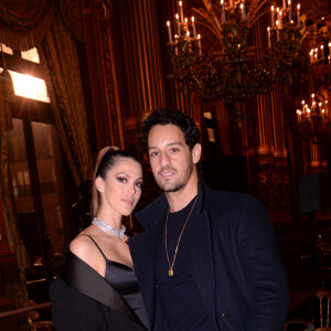 Exclusif - Iris Mittenaere et son compagnon Diego El Glaoui - Dîner Etam après le défilé Etam Live Show 2021 à l'Opéra Garnier à Paris, le 4 octobre 2021. © Rachid Bellak / Bestimage