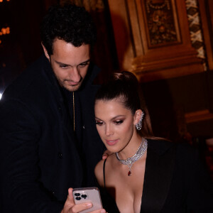 Exclusif - Iris Mittenaere et son compagnon Diego El Glaoui - Dîner Etam après le défilé Etam Live Show 2021 à l'Opéra Garnier à Paris, le 4 octobre 2021. © Rachid Bellak / Bestimage