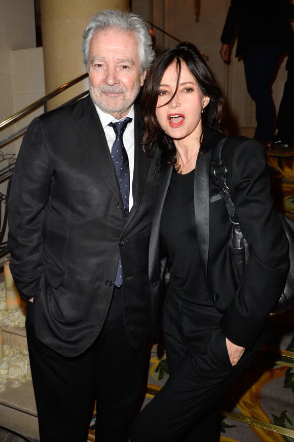 Pierre Arditi avec sa femme Evelyne Bouix - Dîner de gala de la première édition des prix "les Stéthos d'Or" à l'hôtel George V à Paris, le 13 mars 2017. © Coadic Guirec/Bestimage