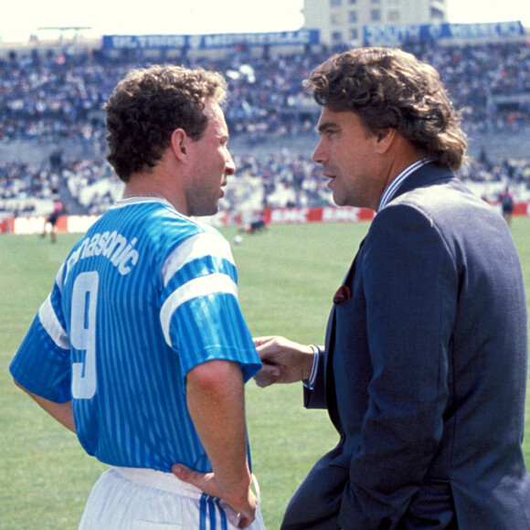 Archive - Bernard Tapie et Jean-Pierre Papin. - © Panoramic/Bestimage