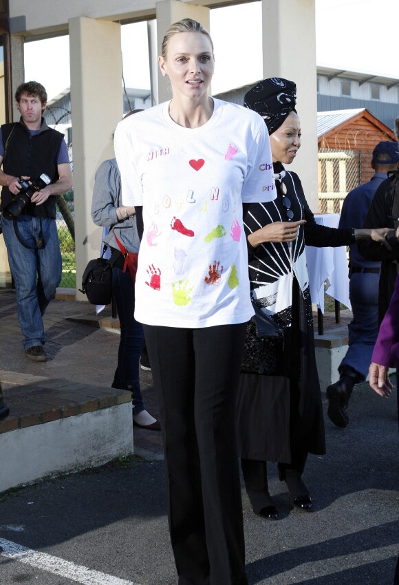 La princesse Charlene de Monaco en Afrique du Sud, en 2011.