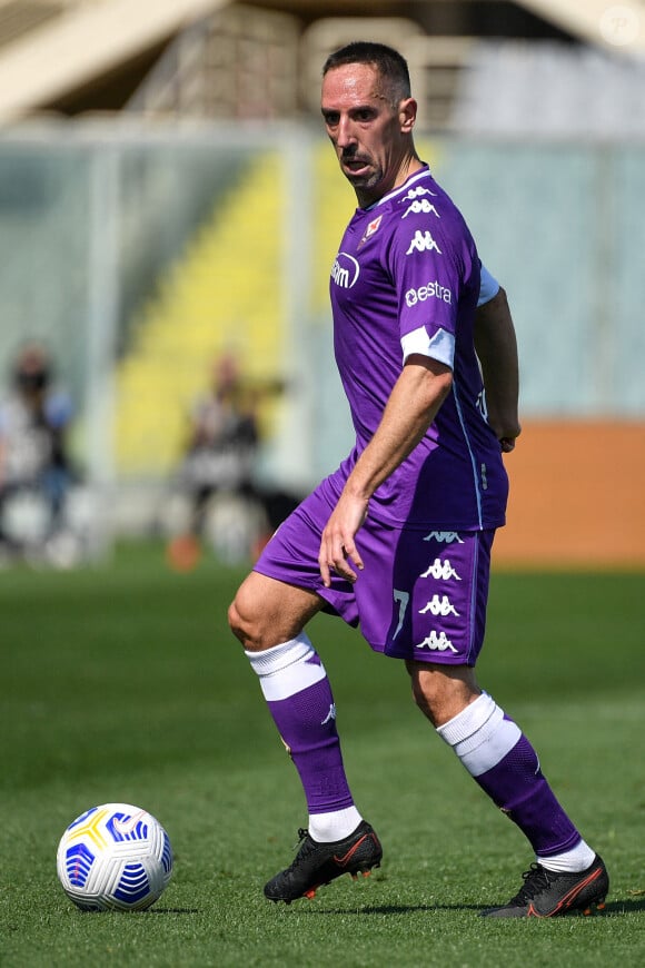 Franck Ribery de l'ACF Fiorenta lors du match de championnat Serie A opposant la Fiorentina à Juventus au stade Artemio Franchi à Florence, Italie, le 25 avril 2021. © Inside/Panoramic/Bestimage