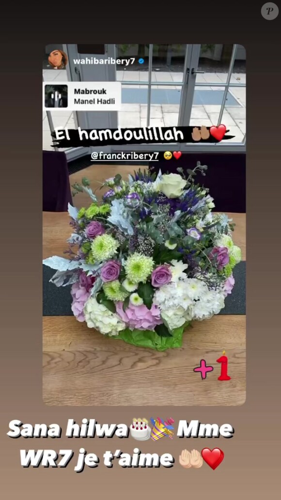 La photo postée par Franck Ribéry dans sa story Instagram.