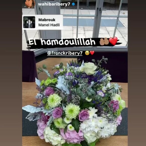 La photo postée par Franck Ribéry dans sa story Instagram.
