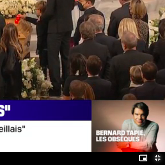 Obsèques de Bernard Tapie à Marseille, le 8 octobre 2021.
