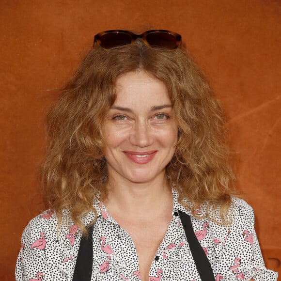 Marine Delterme au village lors des internationaux de tennis de Roland Garros à Paris le 8 juin 2018. © Christophe Aubert via Bestimage