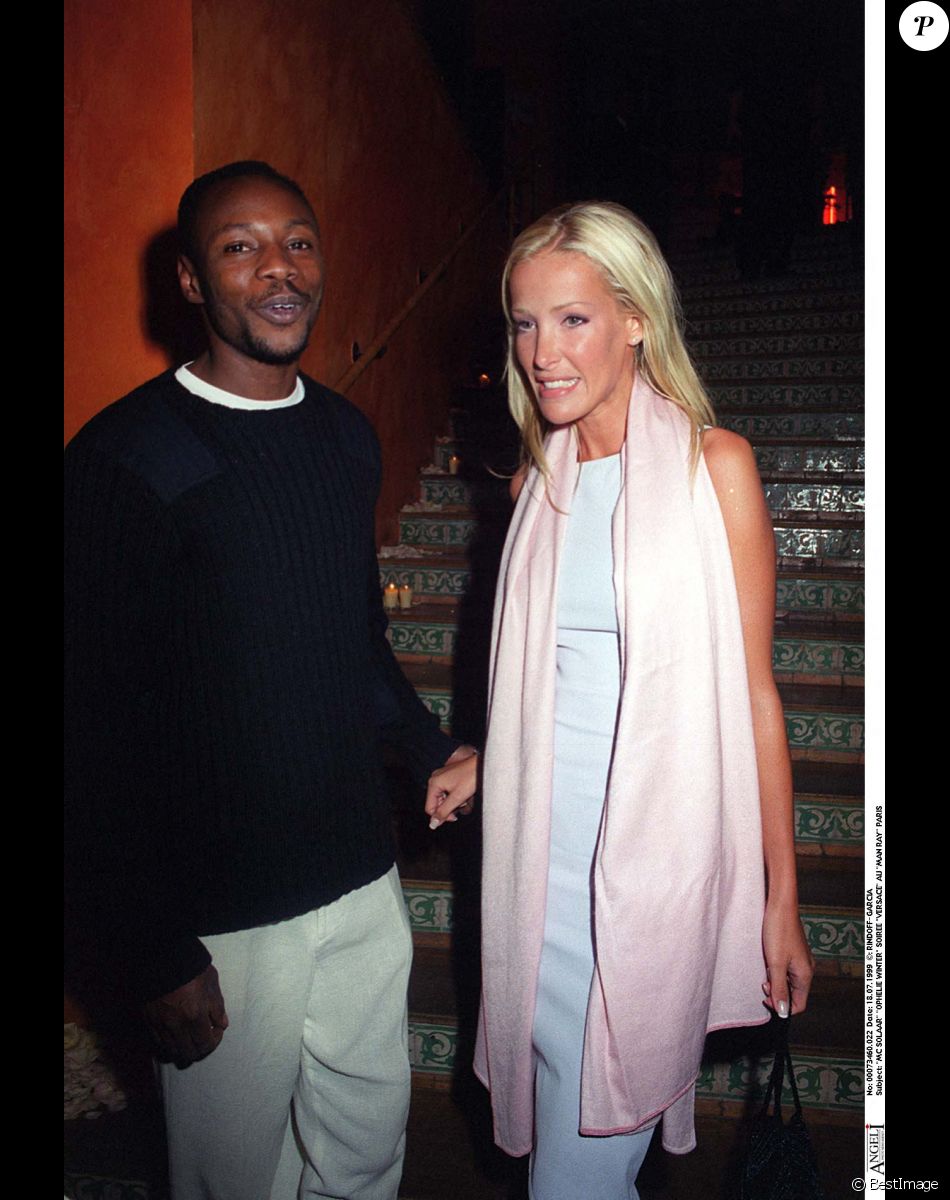 Ophélie Winter et MC Solaar - Soirée Versace au Man Ray à Paris
