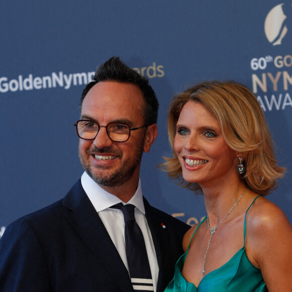 Jarry et Sylvie Tellier - Cérémonie des Nymphes d'Or du 60e festival de télévision de Monte Carlo au Grimaldi Forum à Monaco, le 22 juin 2021. © Claudia Albuquerque / Bestimage