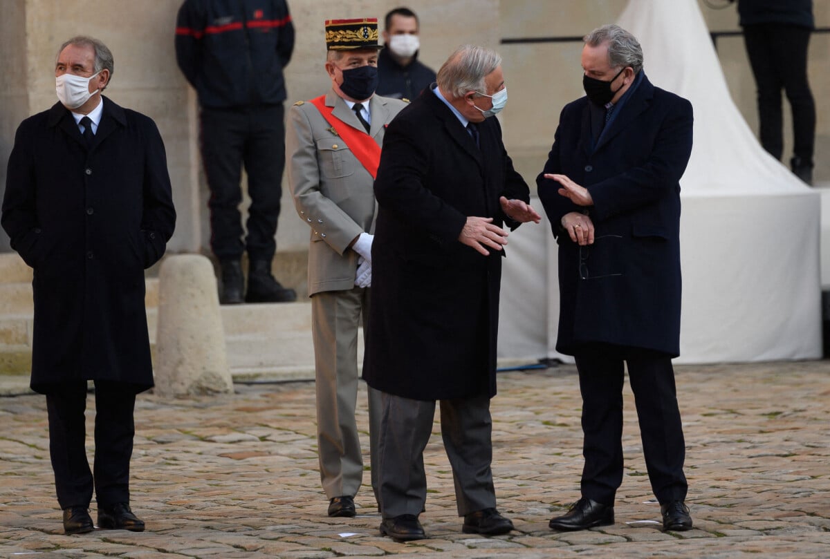 Photo : François Bayrou, Haut-commissaire Au Plan, Gérard Larcher ...