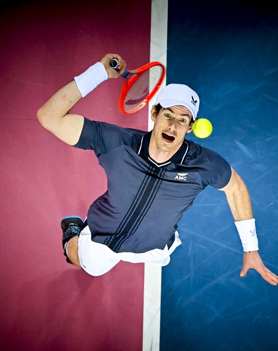 Andy Murray (Gbr) - Montpellier : Andy Murray éliminé par Egor Gerasimov au tournoi de Monpellier (7-6 (10/8), 6-1) à l'Open Sud de France, le 23 février 2021. © JB Autissier / Panoramic / Bestimage