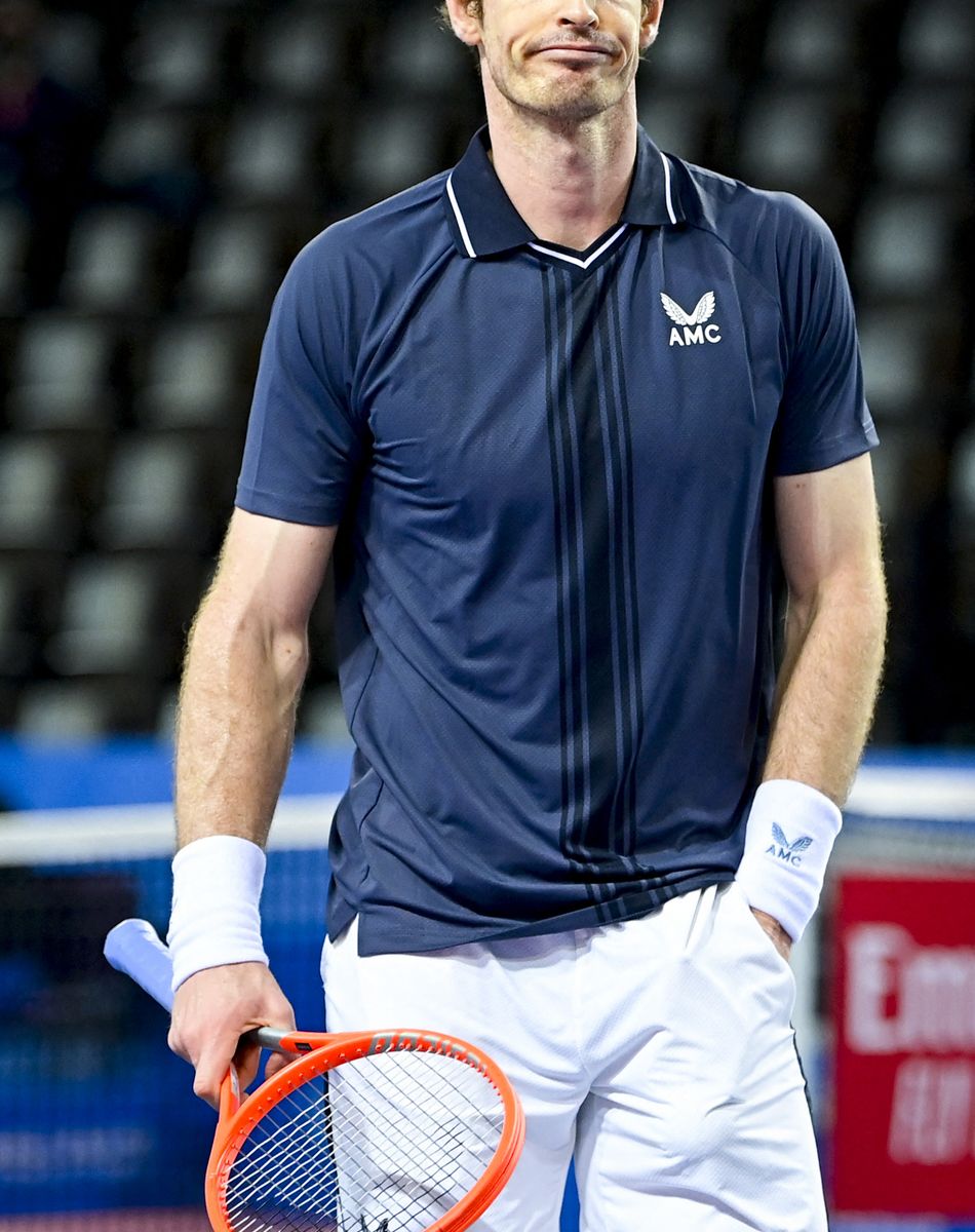 Andy Murray (Gbr) - Montpellier : Andy Murray éliminé par Egor Gerasimov au tournoi de Monpellier (7-6 (10/8), 6-1) à l'Open Sud de France, le 23 février 2021. © JB Autissier / Panoramic / Bestimage