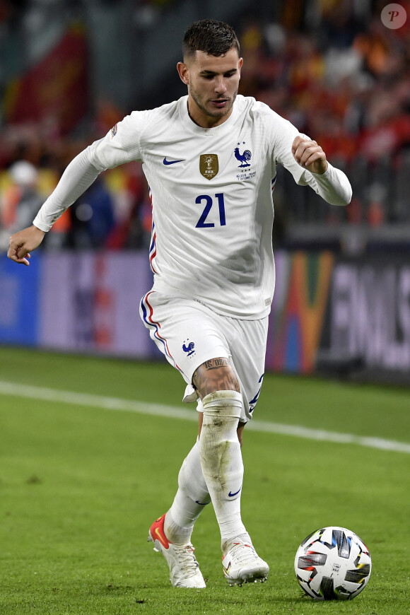Lucas Hernandez - Match de football en ligue des Nations : La France bat la Belgique 3-2 au Juventus Stadium à Turin.