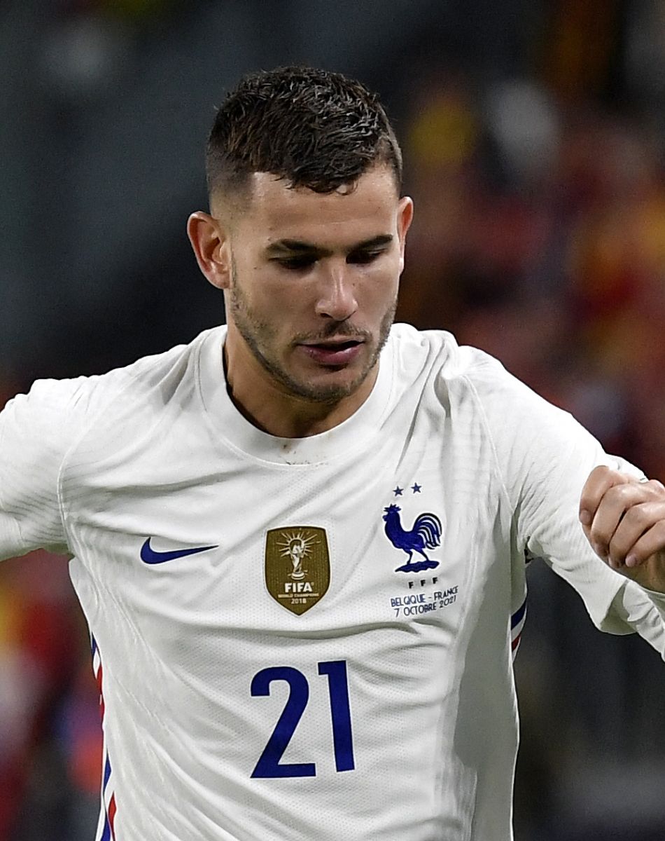 Lucas Hernandez - Match de football en ligue des Nations : La France bat la Belgique 3-2 au Juventus Stadium à Turin.