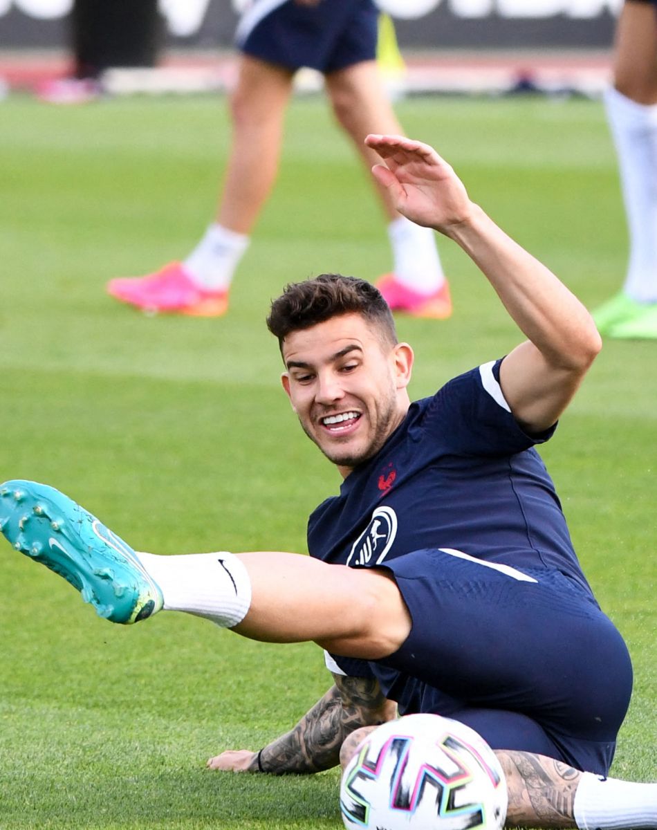 Lucas Hernandez - Entraînement de l'équipe de France de football à Clairefontaine, le 30 mai 2021. © Anthony Bibard / FEP / Panoramic / Bestimage