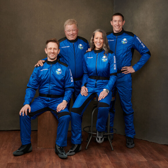 Chris Boshuizen, William Shatner, Audrey Powers et Glen de Vries - William Shatner embarquera à bord de la fusée Blue Origin pour un vol suborbital depuis le Texas.