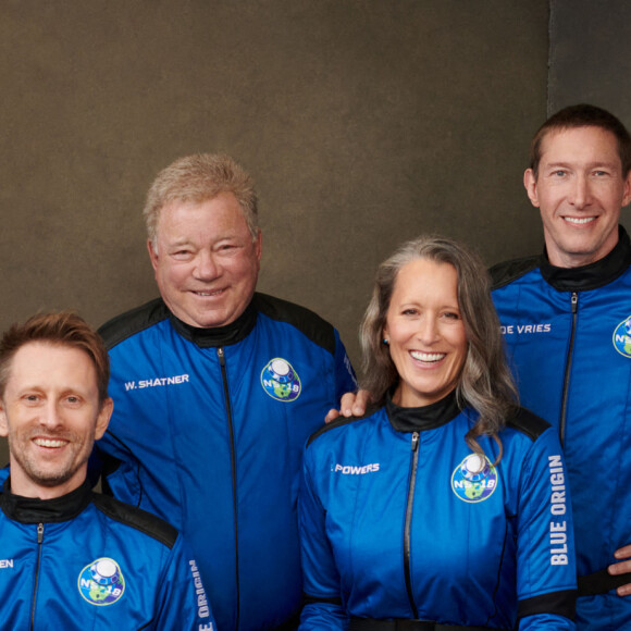 Chris Boshuizen, William Shatner, Audrey Powers et Glen de Vries - William Shatner embarquera à bord de la fusée Blue Origin pour un vol suborbital depuis le Texas.