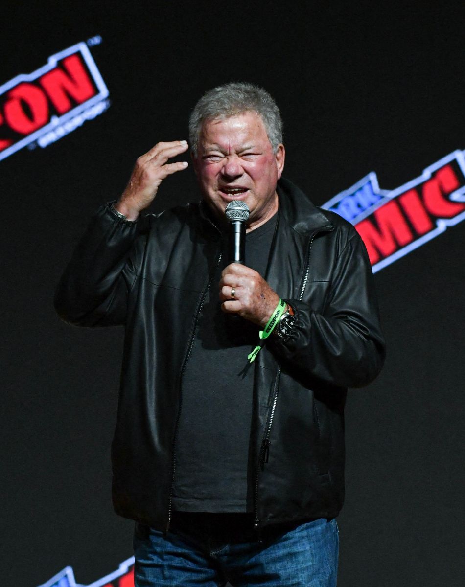 William Shatner participe au "Comic Con" à New York, aux côtés de M.McDonnell, Guapdad 4000 et E.James Olmos.
