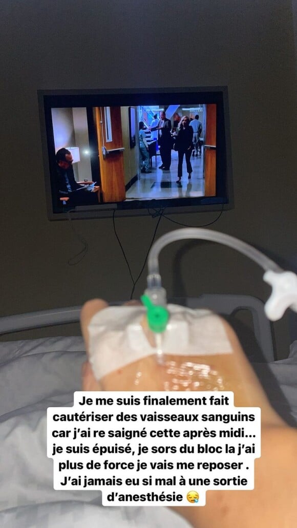 Fidji Ruiz de retour à l'hôpital après de nouveaux saignements - Instagram