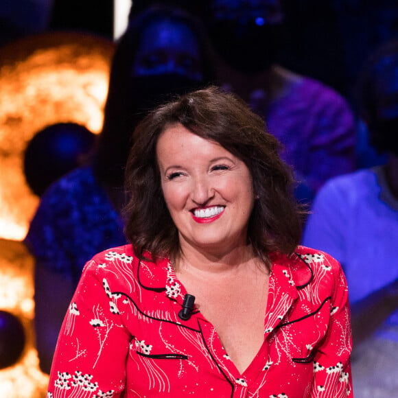 Exclusif - Anne Roumanoff - Enregistrement de l'émission "La boite à secrets" N°6, présentée par F.Bollaert, qui sera diffusée le 13 novembre sur France 3. Le 22 septembre 2020 © Tiziano Da Silva / Bestimage