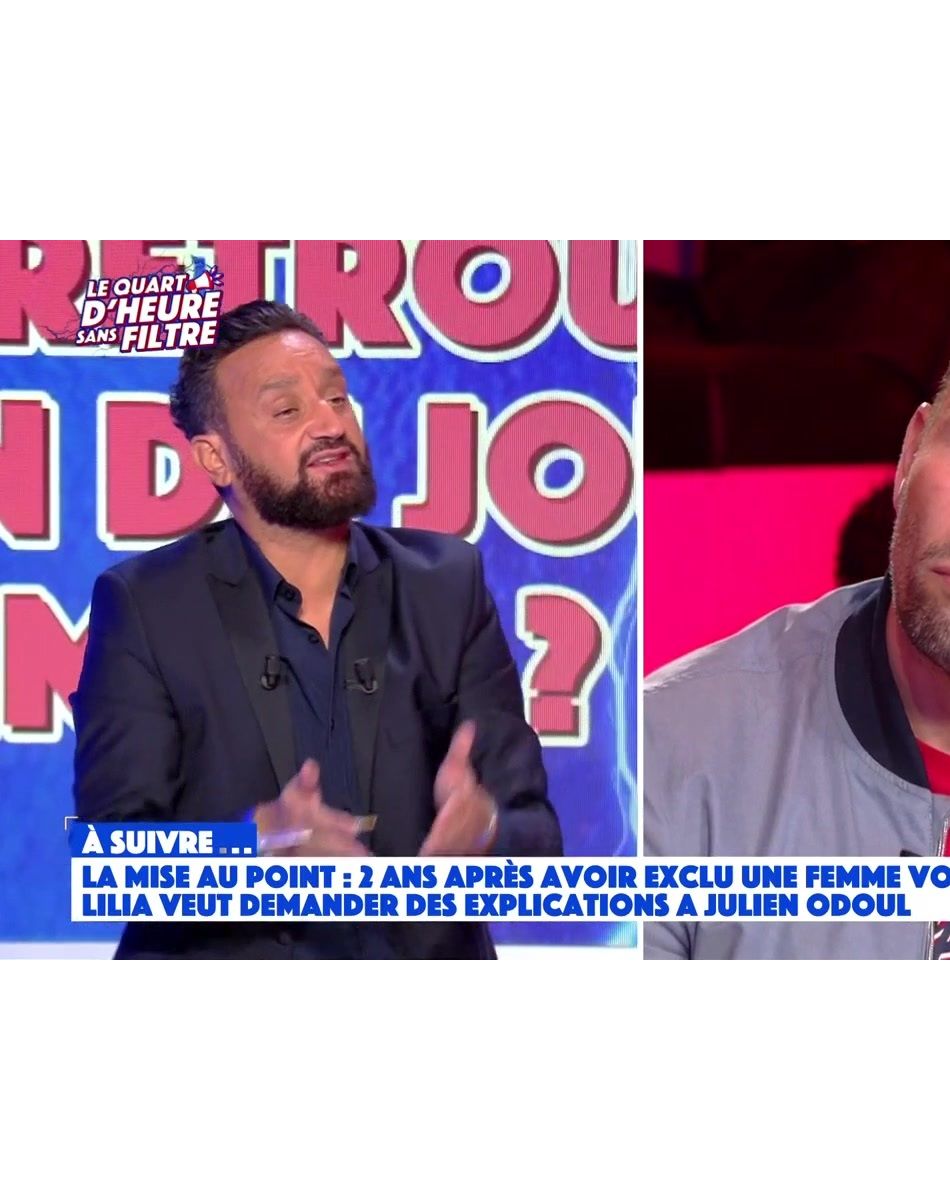 Cyril Hanouna et Raymond Aabou dans "TPMP" le 14 octobre.