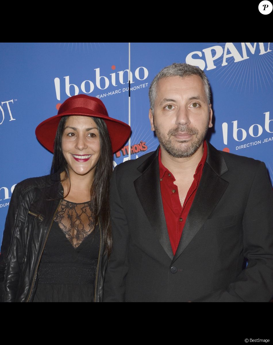 Atmen Kelif et sa femme - Generale du Spectacle "Spamalot" à Bobino à Paris.