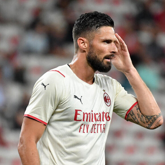 Olivier Giroud (MIL) - Match nul entre OGC Nice et Milan AC (1-1) à l'issue de la rencontre amicale, le 31 juillet 2021 à Nice. © Lionel Urman / Panoramic / Bestmage