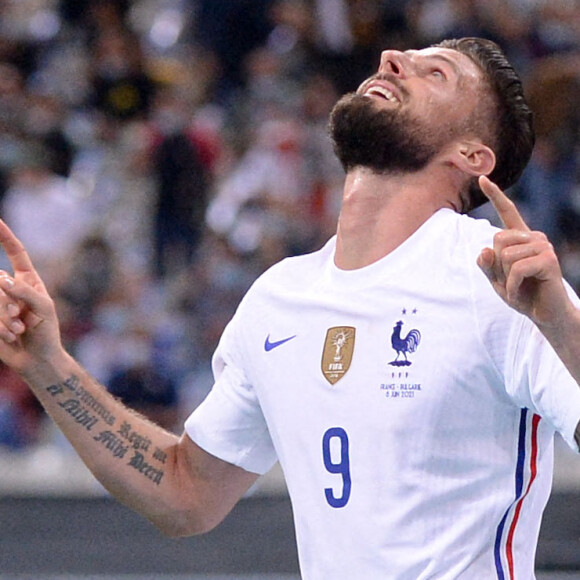 Olivier Giroud - Match amical de préparation à l'Euro 2021 France - Bulgarie (3-0) au Stade de France © Philippe Lecoeur / Panoramic / Bestimage
