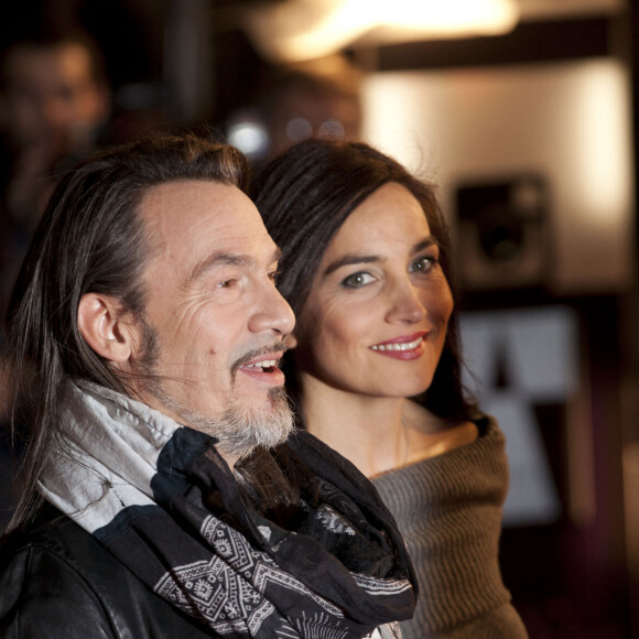Florent Pagny, sa femme Azucena - 15eme edition des NRJ Music Awards a Cannes. Le 14 decembre 2013