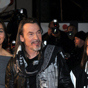 Florent Pagny, sa femme Azucena Pagny et leur fille Ael - 15eme edition des NRJ Music Awards au Palais des Festivals a Cannes le 14 decembre 2013.