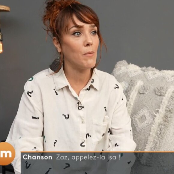 Zaz dans l'émission Télé Matin sur France 2. Le 16 octobre 2021.