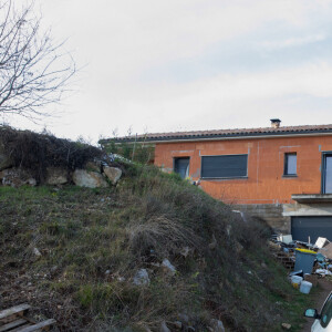La maison en construction de Delphine Jubillar (Aussaguel) , disparue sans laisser de traces depuis le 16 décembre 2020 à Cagnac les Mines dans le Tarn. Le 7 janvier 2021  © Frédéric Maligne / Bestimage