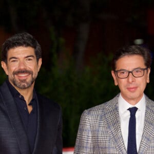 Pierfrancesco Favino, Antonio Monda - Première du film "Les promesses" lors du 16ème Festival International du film de Rome le 17 octobre 2021. 