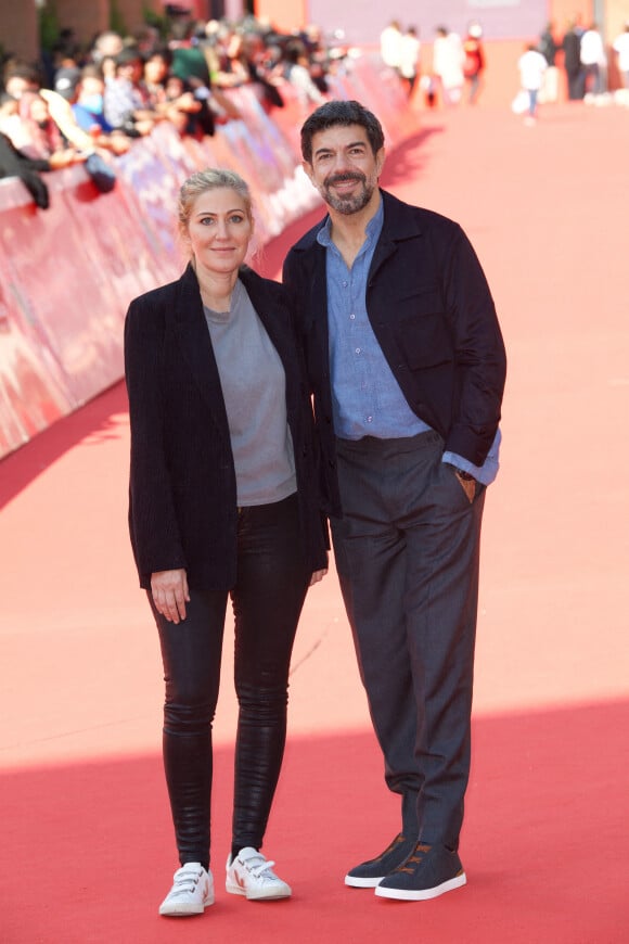 Amanda Sthers, Pierfrancesco Favino - Red carpet du film "Promises" lors du 16ème Festival du Film de Rome. Le 17 octobre 2021 