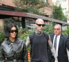 Exclusif - Kourtney Kardashian et son compagnon Travis Barker quittent leur hôtel à New York le 14 octobre 2021.