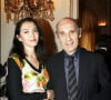 Guy Marchand et sa femme Adelina - Remise de la grande médaille de Vermeil de la ville de Paris par Pierre Tchernia.