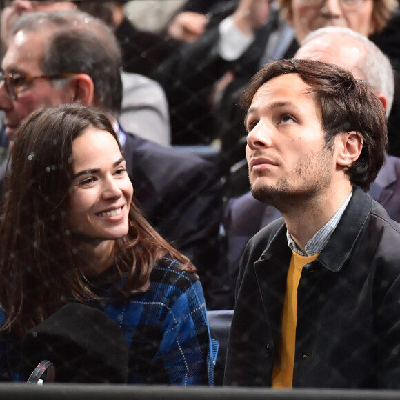 Vianney Bureau (Vianney) et sa compagne Catherine Robert - People lors de la finale du tournoi Rolex Paris Masters 2019 à Paris le 3 novembre 2019. © Veeren - Perusseau / Bestimage 