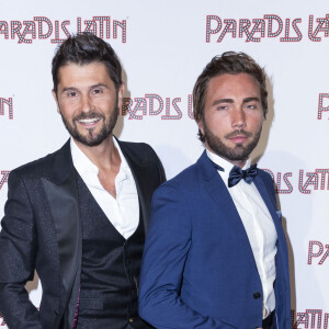 Christophe Beaugrand et son mari Ghislain Gerin - Photocall de la générale "L'Oiseau Paradis" au Paradis Latin à Paris le 6 juin 2019. © Olivier Borde/Bestimage