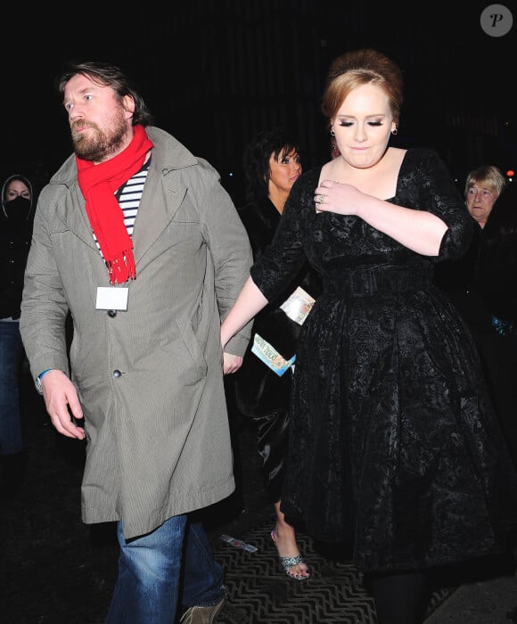 Adele et son ex-mari Simon Konecki à la soirée Royal Variety à Londres en 2010. 