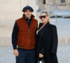 Mauro Icardi et sa femme Wanda Nara arrivent au défilé de mode Louis Vuitton lors de la Fashion Week printemps/été 2022 à Paris, le 5 octobre 2021. © Veeren Ramsamy-Christophe Clovis/Bestimage