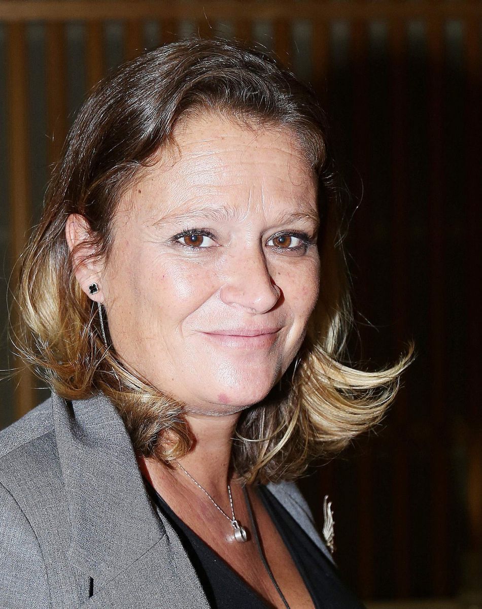 Exclusif - Olivia Grégoire (enceinte) secrétaire d'état chargée de l'Économie sociale, solidaire et responsable intervient lors du congrès Meet'Up Greentech à Paris le 19 octobre 2021